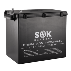 SOK 12V 206Ah IP50 Rated Lithium Battery